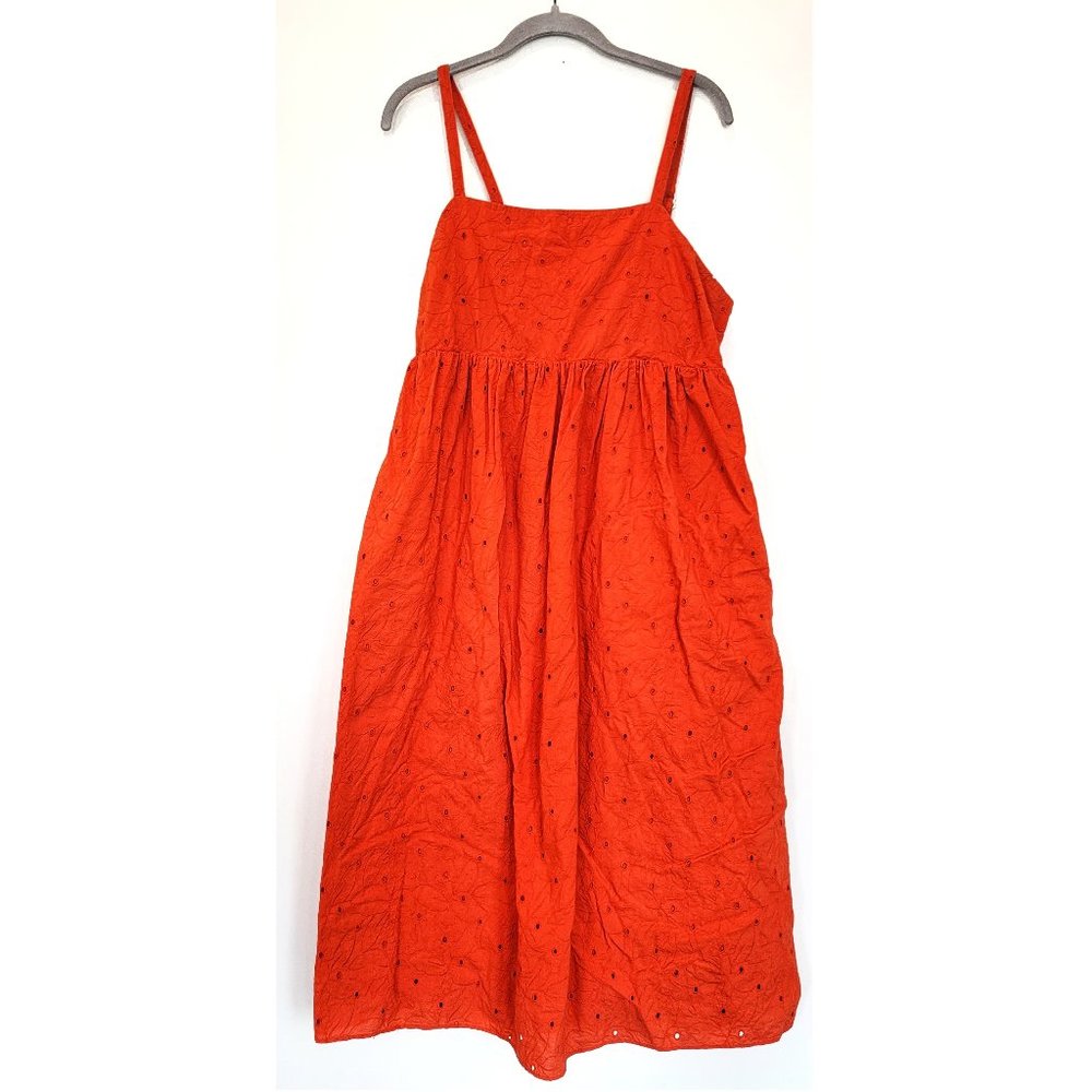 Madewell / Eyelet Summertime Cami Midi Dress